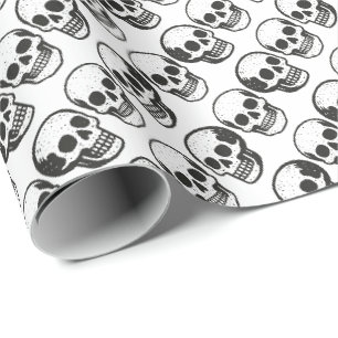 Papel De Presente Crânios