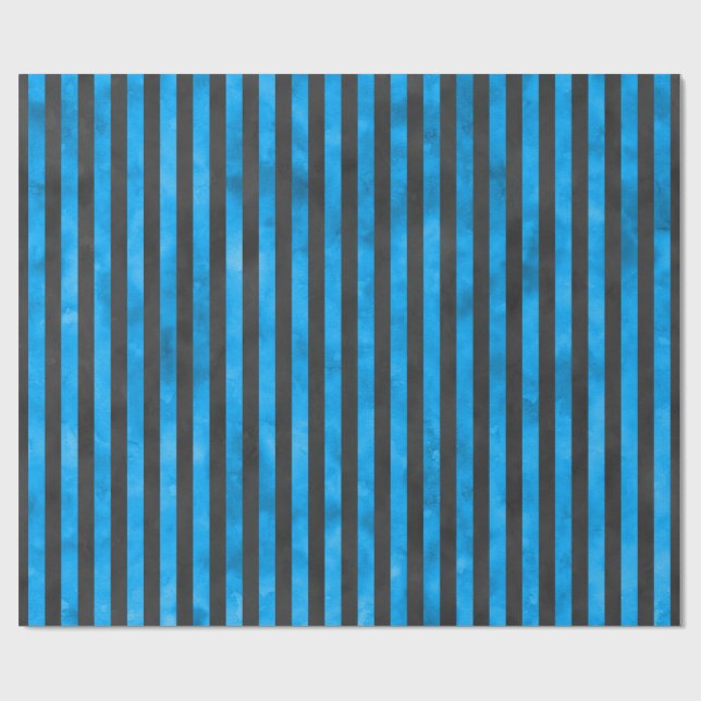 Papel De Presente Cránios Azuis e Série Girassol Design 11  (Aberto)