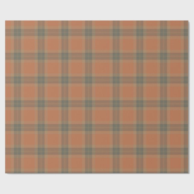 Papel De Presente Cream Tartan Wraping Paper (Aberto)