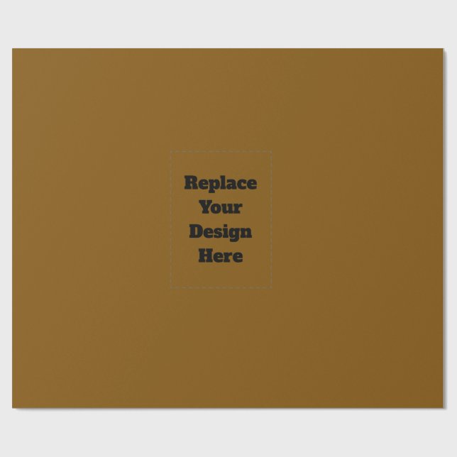 Papel De Presente Create Your Own Brown (Aberto)