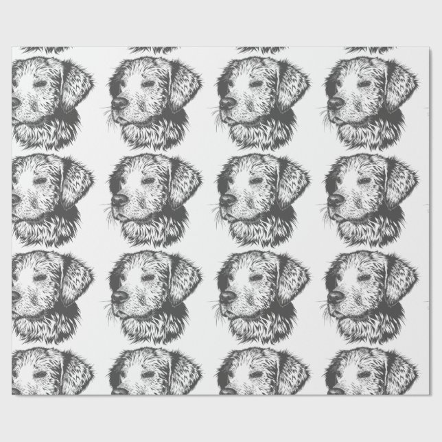 Papel De Presente Create Your Own Pet Dog Customized (Aberto)