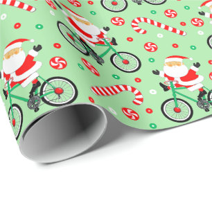 Papel De Presente Creative Cyclist Christmas