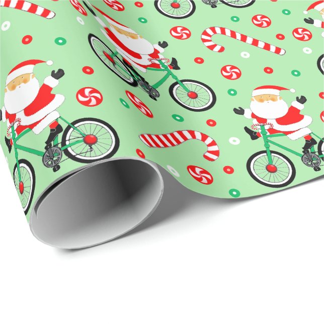 Papel De Presente Creative Cyclist Christmas (Ponta do rolo)