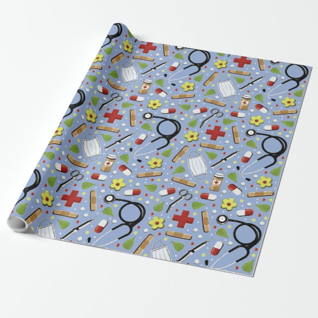 Papel De Presente Creative Doctor Gift (Desenrolado)