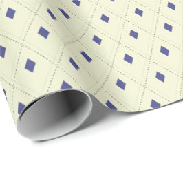 Papel De Presente Creme e Marinho Argyle Gift Wrap - Subdeclarado