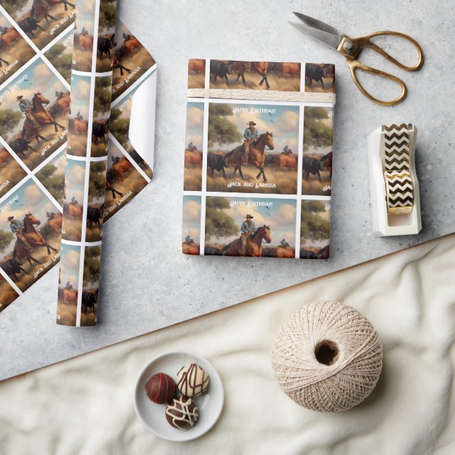 Papel De Presente Criador de Bovinos em Horso (Artesanato)