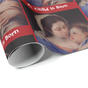 Papel De Presente Criança e Mãe Natal Giftwrap