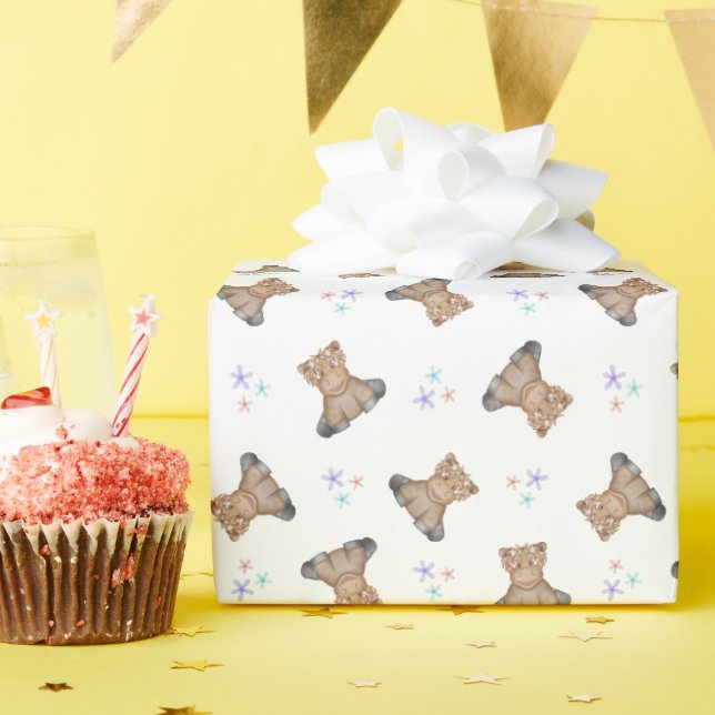 Papel De Presente Crianças Cachorros, Vaca, Barnyard, Aniversário (Festa de aniversário)