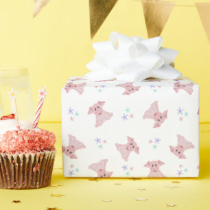 Papel De Presente Crianças de aniversário de quintal, pintadas e bon