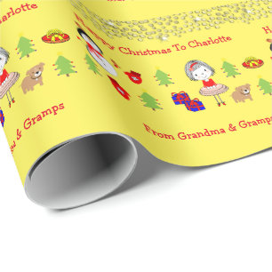 Papel De Presente Crianças Feriados Feriados Feriados Feriados de N