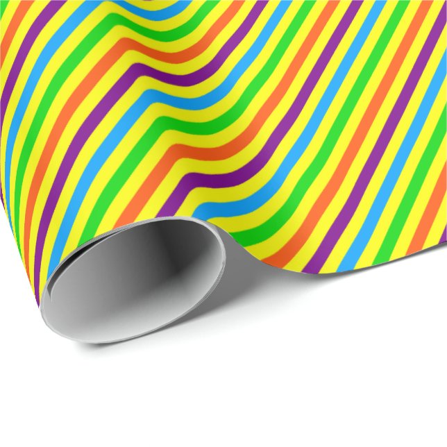 Papel De Presente Crianças Loucas Cores De Presente Com 01 Laminados (Ponta do rolo)