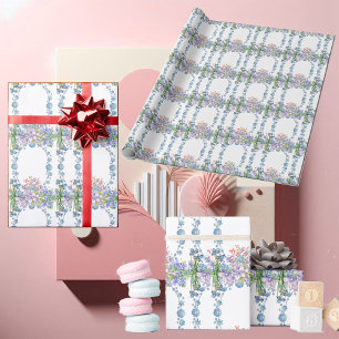 Papel De Presente Crianças Pobre Sangue Azul Pastel Oval Aniversário