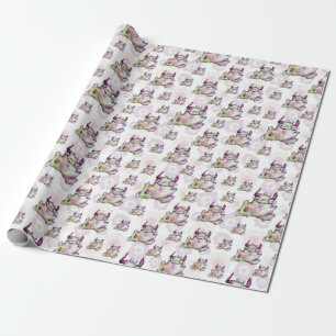 Papel De Presente Criatura do Monstro Feliz da Corrida