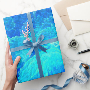 Papel De Presente Criaturas deliciosas e flutuantes no mar - abstrat