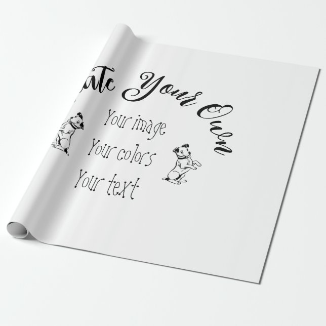 Papel De Presente Crie o Seu Personalizado (Desenrolado)