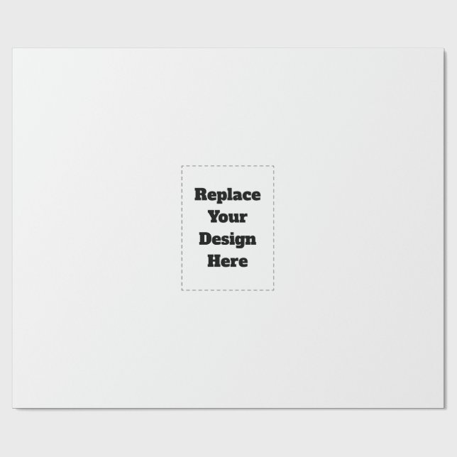 Papel De Presente Crie seu próprio branco  (Aberto)