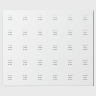 Papel De Presente Crie seu próprio branco