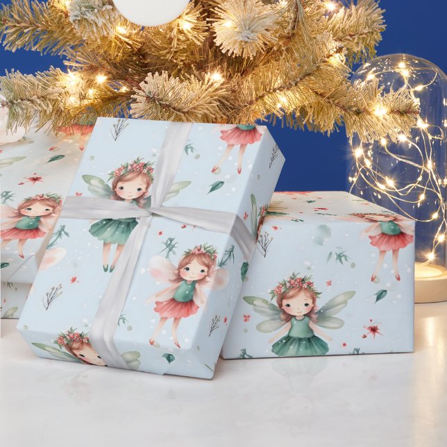 Papel De Presente Crie Seu Próprio Feriado Fada Azul (Feriados)