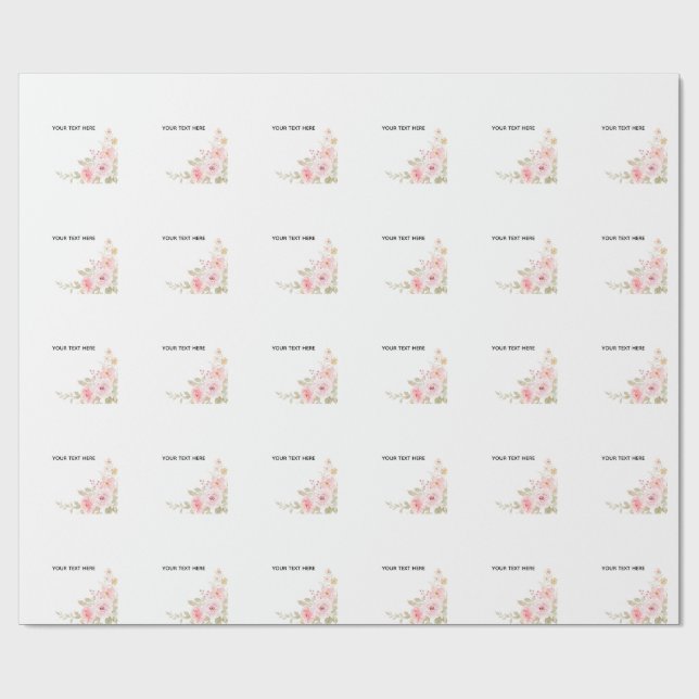 Papel De Presente Crie Seu Próprio Floral  (Aberto)