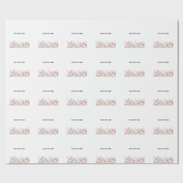 Papel De Presente Crie Seu Próprio Floral  (Aberto)