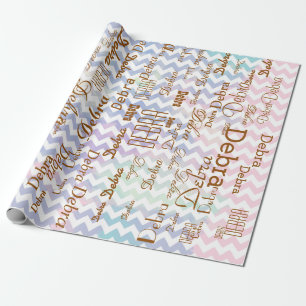 Papel De Presente crie seu próprio padrão de nome