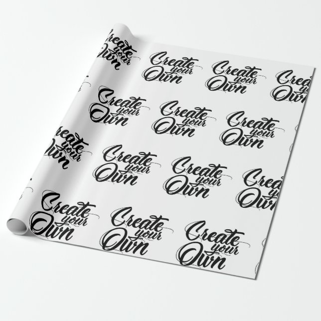 Papel De Presente Crie seu próprio papel de empacotamento (Desenrolado)