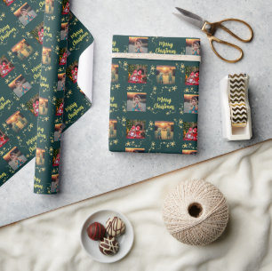 Papel De Presente Crie seu próprio roteiro de Natal fotográfico