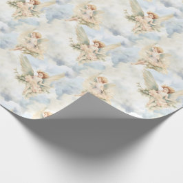 Papel De Presente Crie seus próprios ângulos verdes e rosas cor-de-r