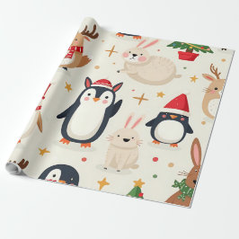 Papel De Presente Crie seus Próprios Animais Amigos Kawaii