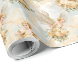 Papel De Presente Crie seus próprios Anjos Românticos de Rosas Amare