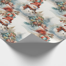 Papel De Presente Crie seus próprios presentes de neve