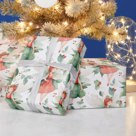 Papel De Presente Crie Sua Fada De Férias Vermelhas