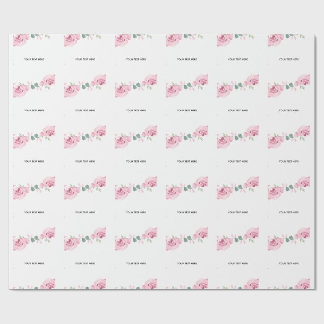 Papel De Presente Crie Sua Própria Borda Floral (Aberto)