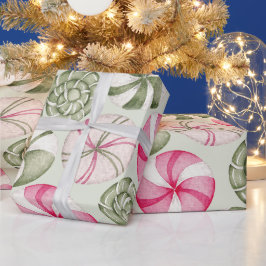 Papel De Presente Crie sua própria escolha de cor de bala de hortelã