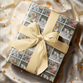 Papel De Presente Crie Sua Própria Grade de 4 Fotos Personalizada