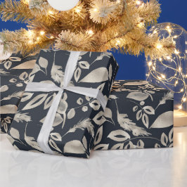 Papel De Presente Crie sua própria pasta escura e Dourada