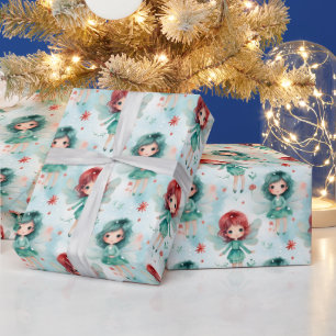 Papel De Presente Crie Suas Próprias Fadas de Natal
