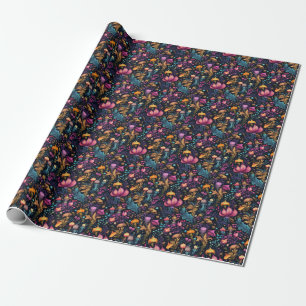 Papel De Presente Crie Suas Próprias Flores Mágicas Floral Multicolo