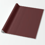 Papel De Presente Crio Próprio Borgonha Elegante<br><div class="desc">⭐ Adicione seu próprio texto e imagens a um elegante item vermelho burgundy. Acesse o DESIGNER LIVE LIVE do Zazzle para ajudar a criar algo exclusivo para você. ⭐</div>