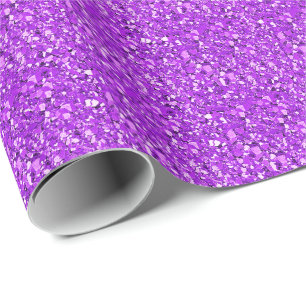 Papel De Presente Cristal Druzy - ametista roxo