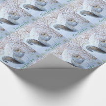 Cristmas da vida selvagem do esquilo da cinza