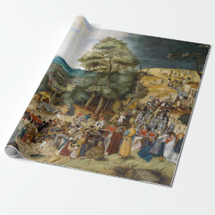 Papel De Presente Cristo de Pieter Brueghel que leva a cruz