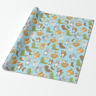 Papel De Presente Critério Florestal Adorável