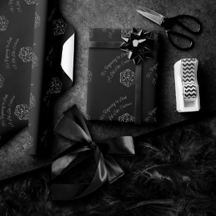 Papel De Presente Critérios RPG   Fantasy Tabletop Retro Gamer Dice