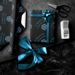 Papel De Presente Critérios RPG Holo Retro Tabletop Role Player Di