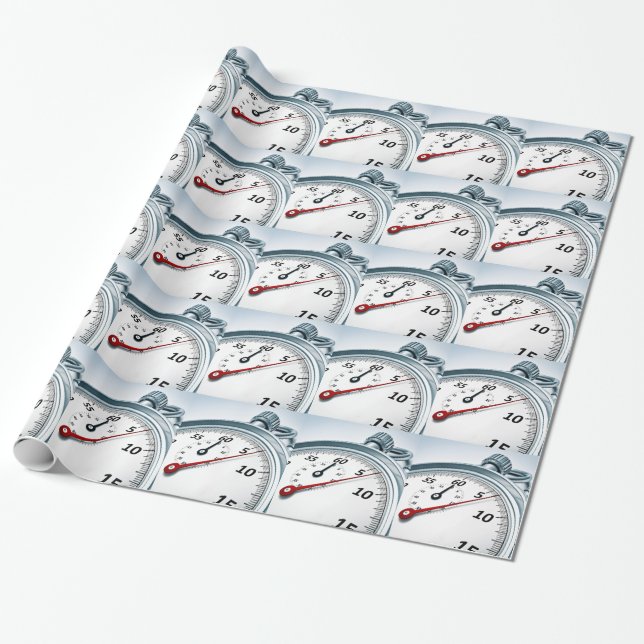 Papel De Presente cronômetro (Desenrolado)