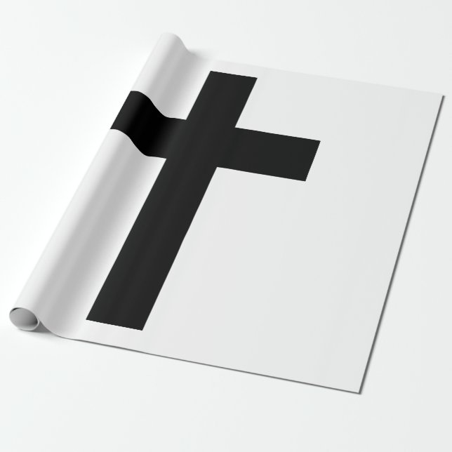 Papel De Presente Cruz Cristã (Desenrolado)