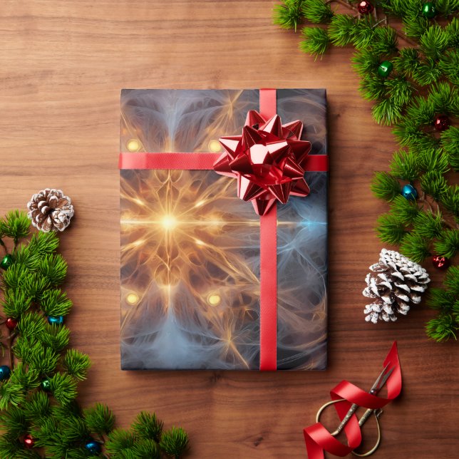 Papel De Presente Cruz de Energia Cósmica (Presente de Natal)