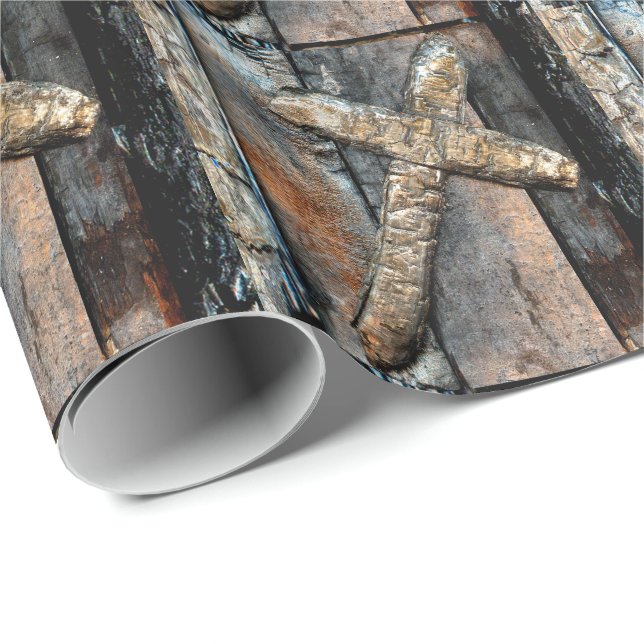 Papel De Presente Cruz de Força (Ponta do rolo)