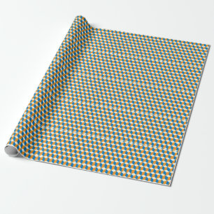 Papel De Presente Cubos retrorisométricos, ilusão geométrica